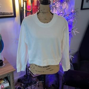 Acne Studios Cropped white sweatshirt S